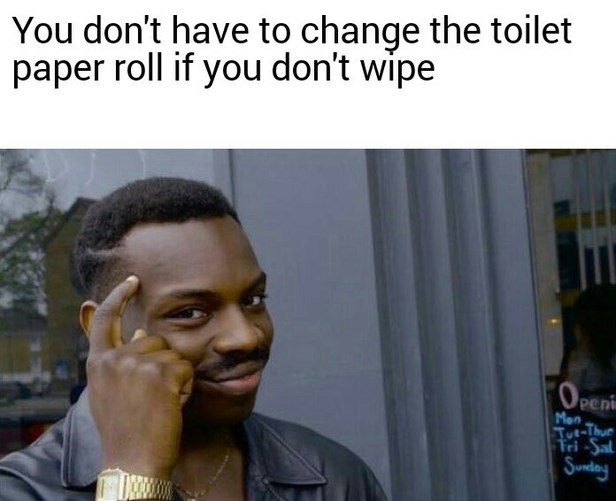 If you must wipe, use a bird carcass - meme