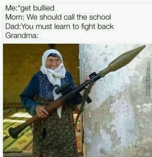 Grandma be serious - meme