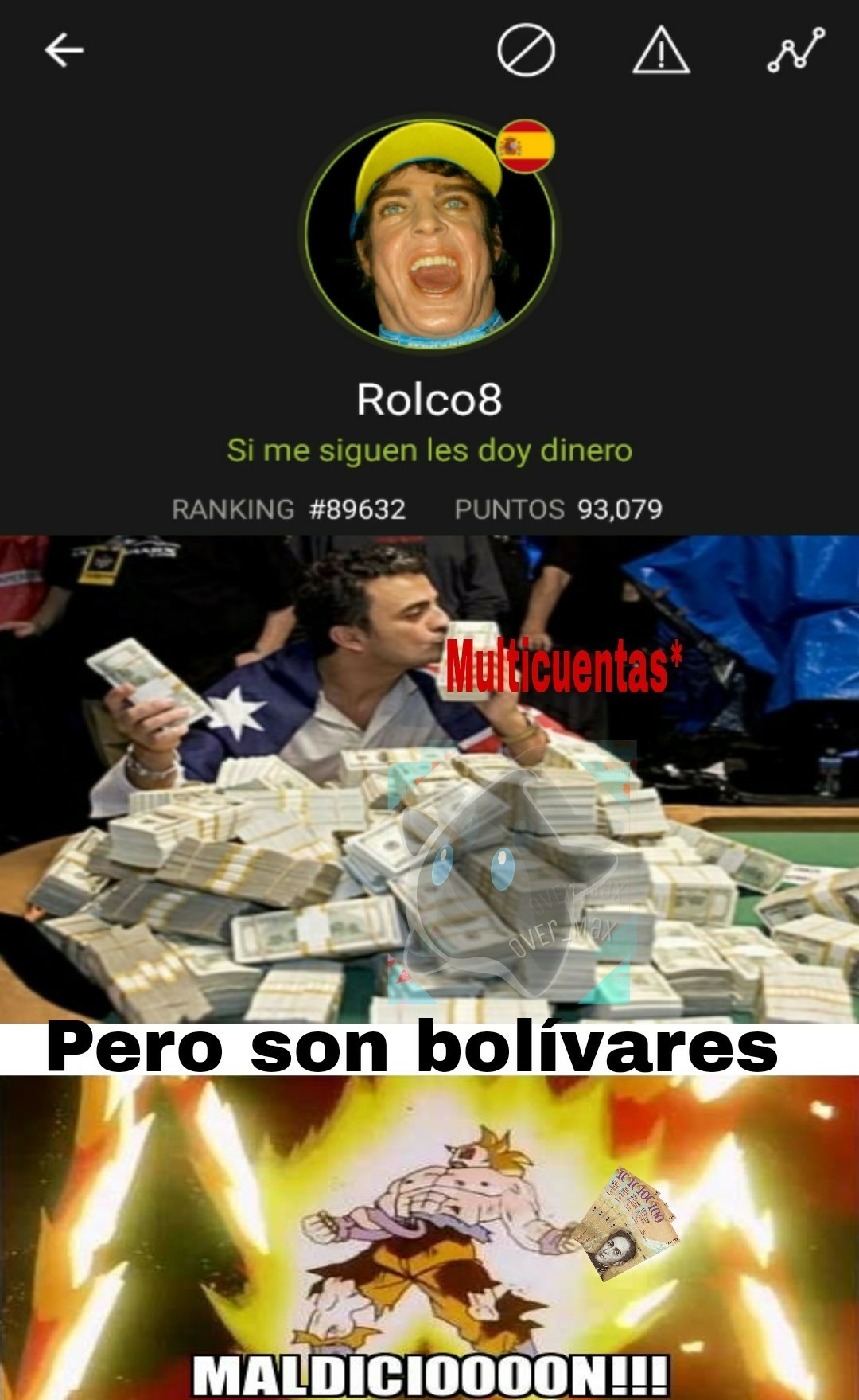 No discrimino a los bolivianos,  solo que tienen que tener muchos pesos para comprar un chicle,  solo me da gracia - meme