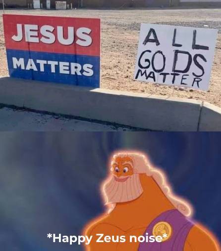 All gods matter - meme
