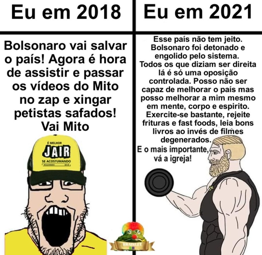 Foda-se o estado, o bagulho é ficar chad - meme