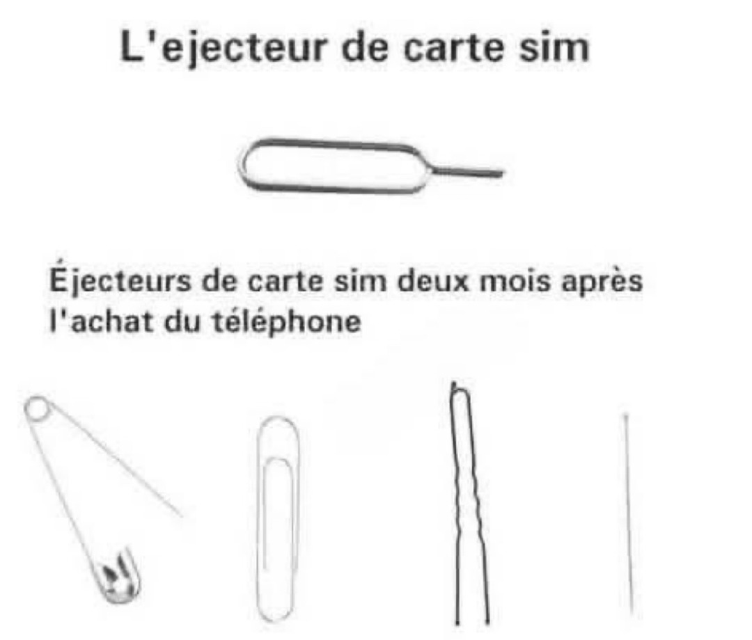 L’éjecteur de sim au bout de 2 mois c’est devenu une relique - meme