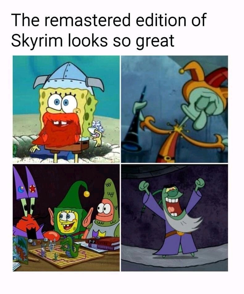 Old skyrim is better - meme