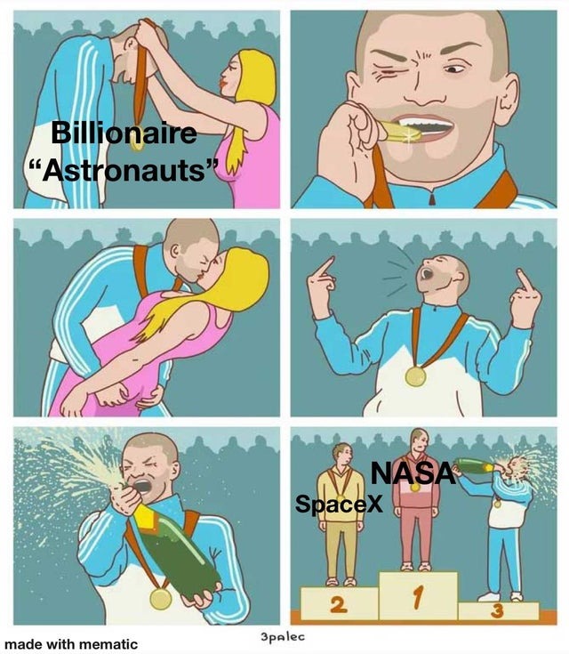 Billionaire astronauts - meme
