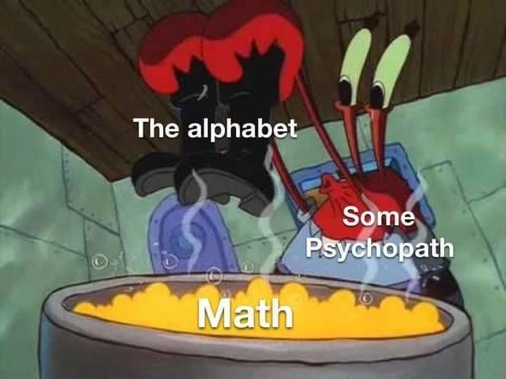 Algebra - meme