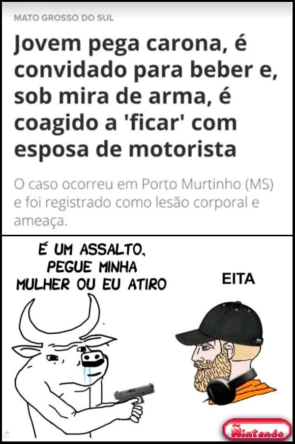 Segura o Touro Bandido! - meme