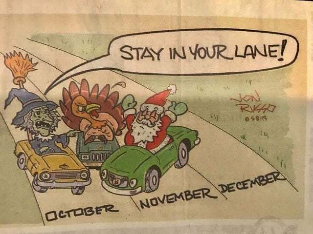 Holiday lanes - meme