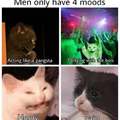 The 4 moods of men