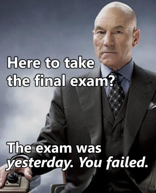 Final exam - meme