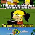Yo soy latino pero sé que es Homer y no Homero