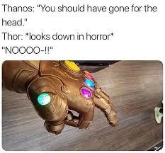 Thanos and Thor - meme