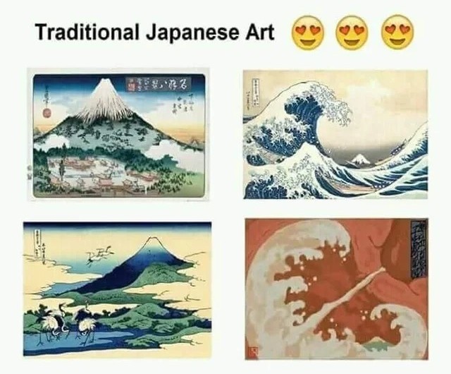 Les arts traditionnels japonais <3 - meme