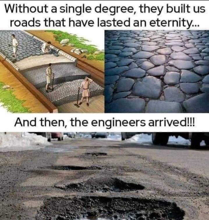 Who else but an engineer - meme