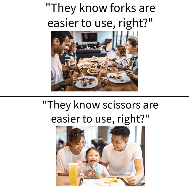 Forks have pick performance - meme