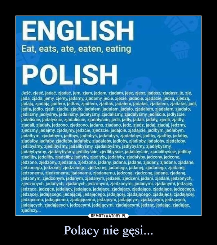 Polish language - meme
