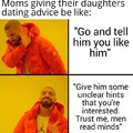 Moms giving their daughters advice
