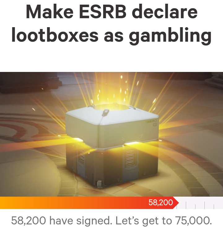 Have you ever been so salty at EA that you create a change.org page just to declare loot boxes are gambling - meme