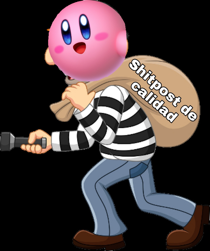 Kirby Shitpost robando - meme