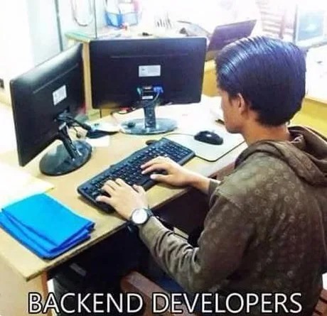 Backend developers - meme