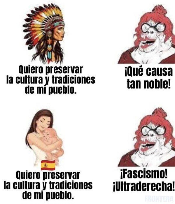 Facha es todo aquello que no les guste - meme