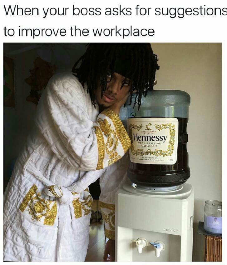Drinking hot tea bitch - meme