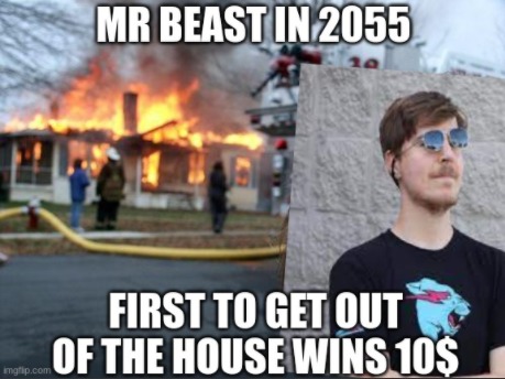 mr beast in 2055 - meme
