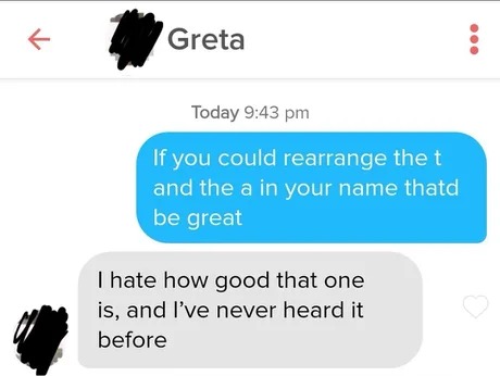 Best pickup line for women called Great - meme