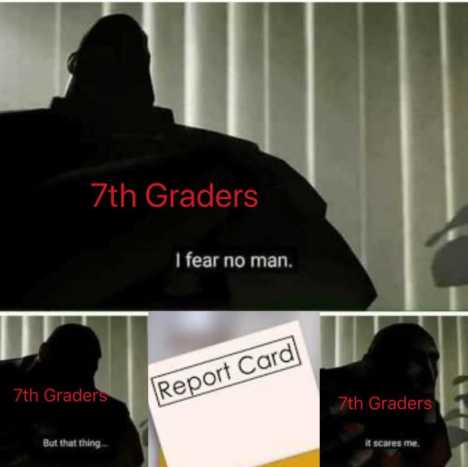 Report Card - meme