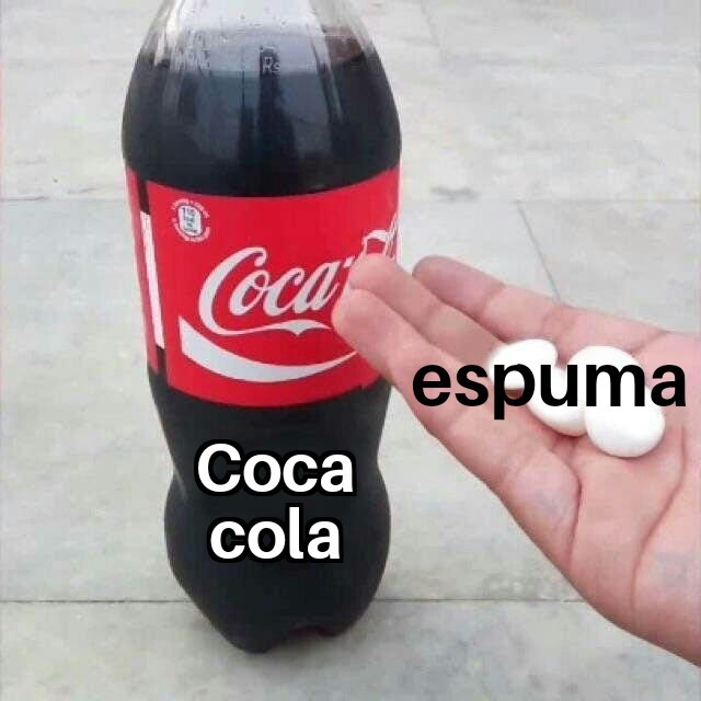 Coca cola espuma - meme
