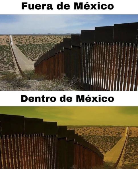 Asi es pasando la frontera - meme