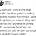 Grandmas are not bored