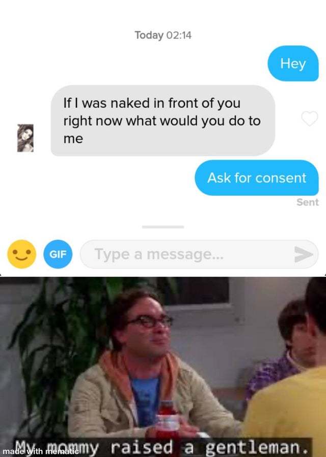 Ask for consent - meme