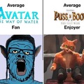 Avatar 2 and Puss in boots enjoyers