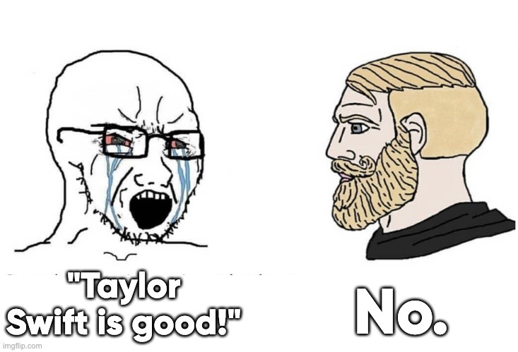 Taylor Swift is any good? - meme