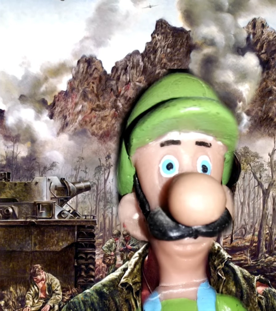 Este Luigi ha visto horrores :ohgodwhy: - meme