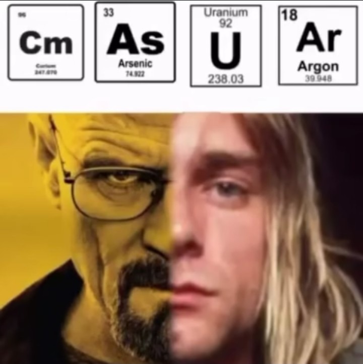 curium arsenic uranium argon - meme