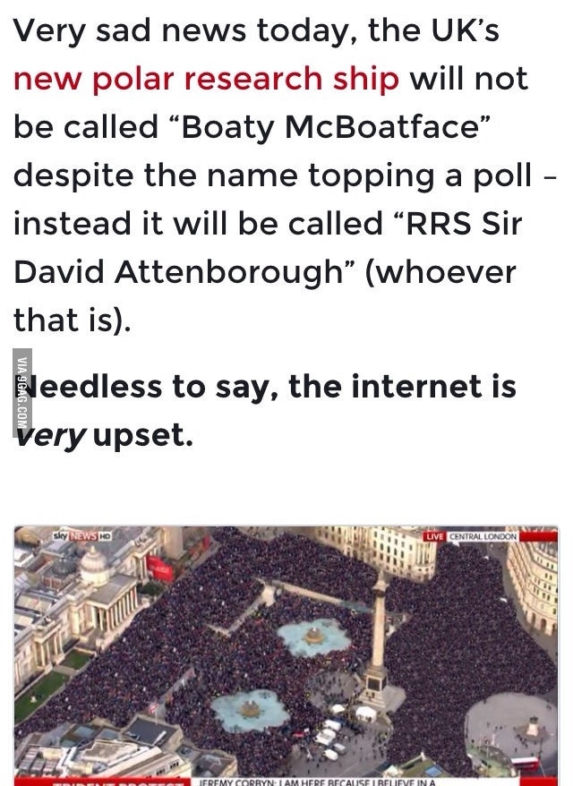 Boaty McBoatface ftw - meme
