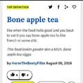 Bone apple tea