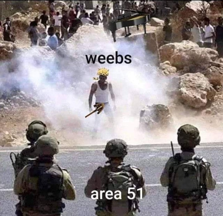 Me, exiting area 51 with my brand new stand - meme