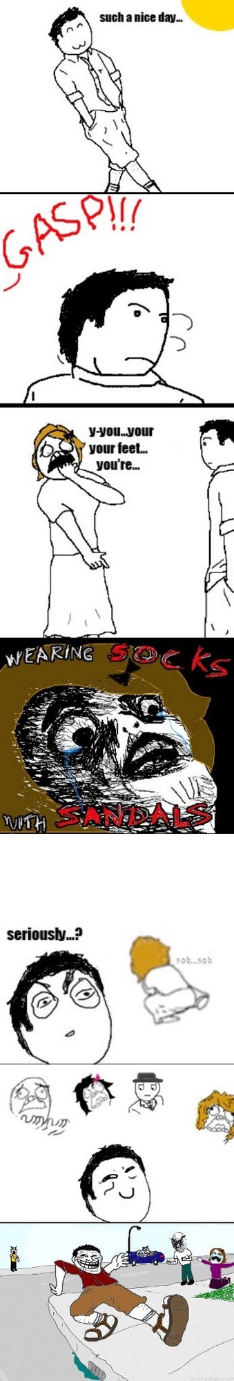 socks with sandals - meme