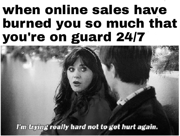 Online sales - meme