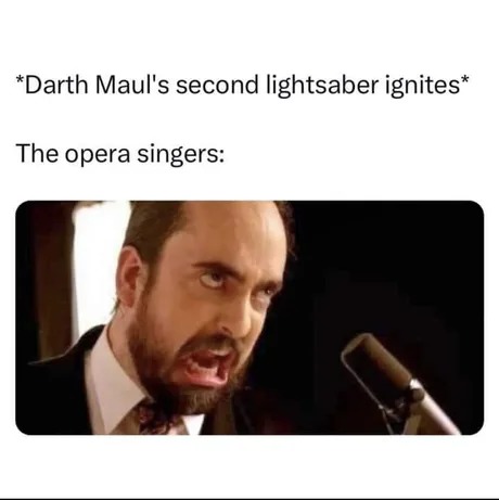 Darth Maul lightsaber - meme