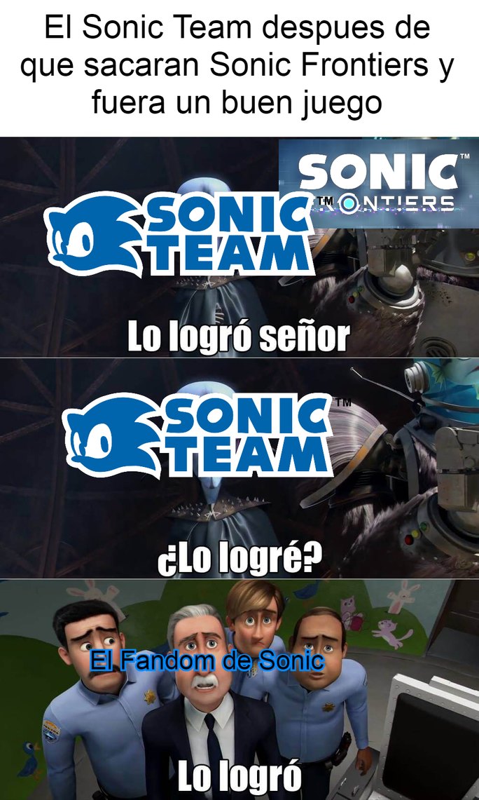 Ya era hora de que el Sonic Team hiciera un buen juego de Sonic 3D - meme