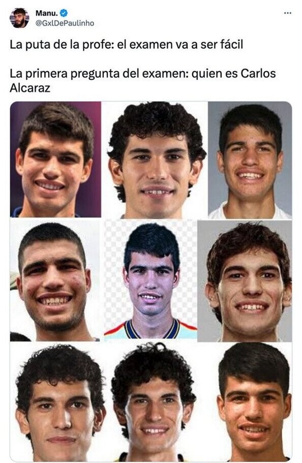 Quién es Carlos Alcaraz - meme