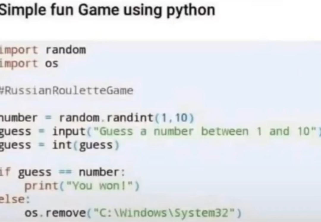 One wrong guess and your PC is cooked - meme