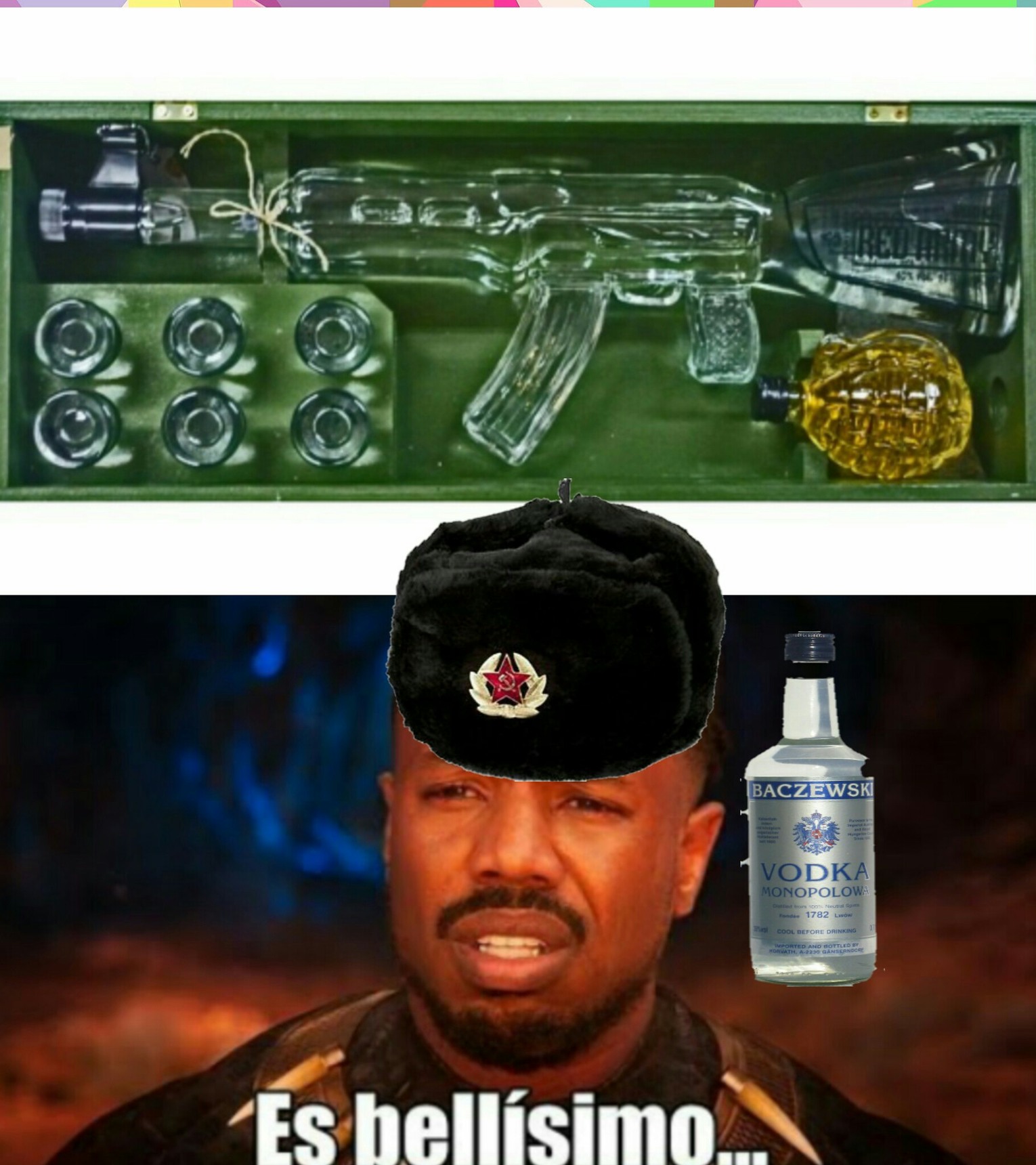 Ak47 con vodka - meme