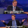 What's the national language of the United States?