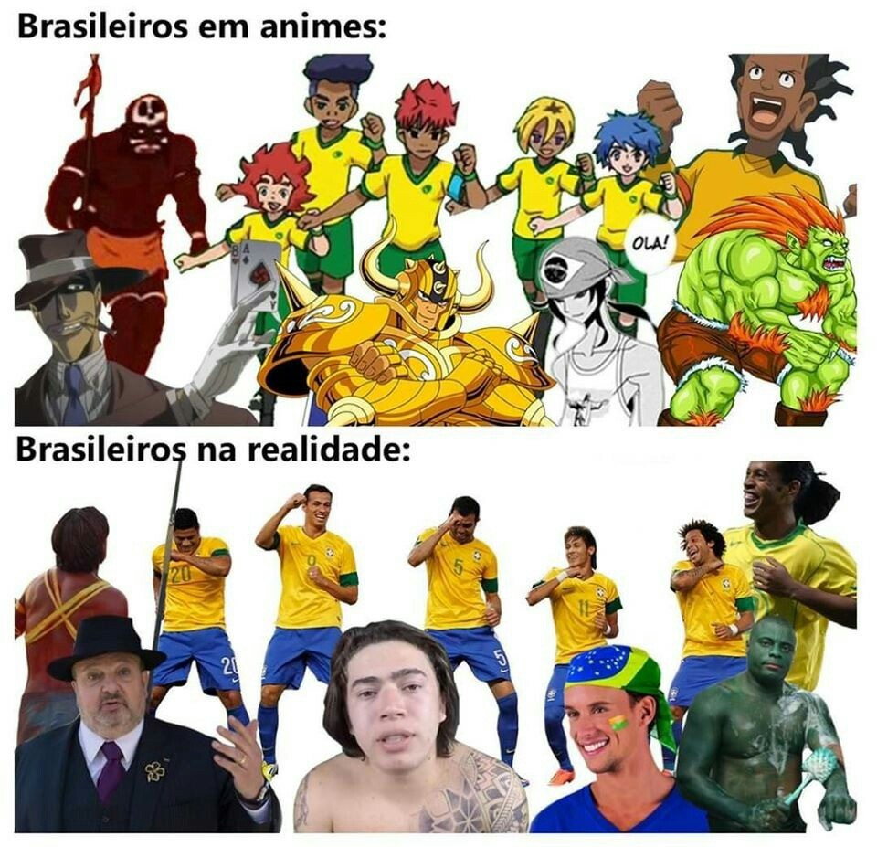 Brasileiro raiz - meme