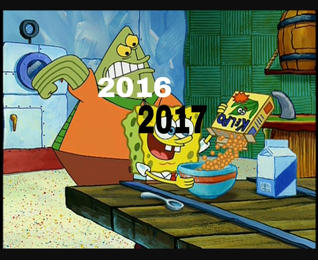 2016 vs 2017 - meme