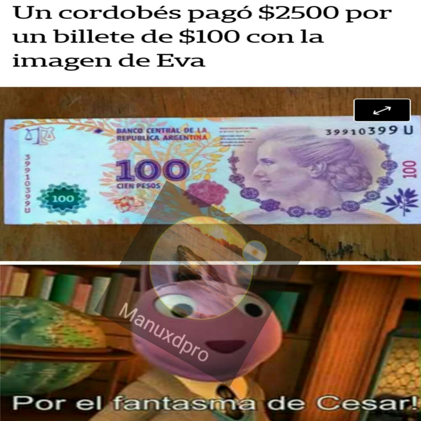 Cien pesos :( - meme